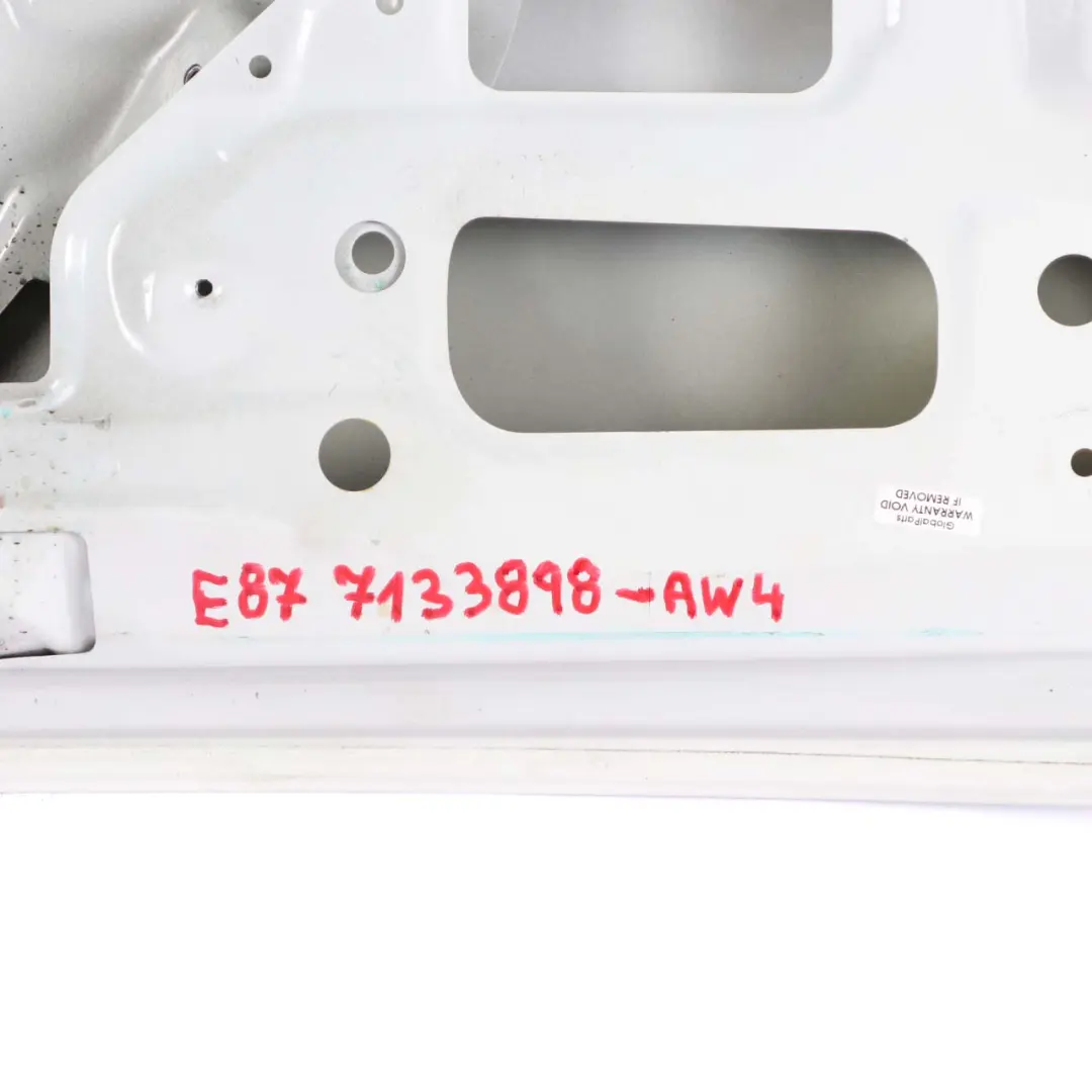 BMW 1 E81 E87 4 Trunk Lid Tailgate Boot Lid Alpinweiss White 3 - 300 - SKU 7133898-AW4 - Part number 7133898