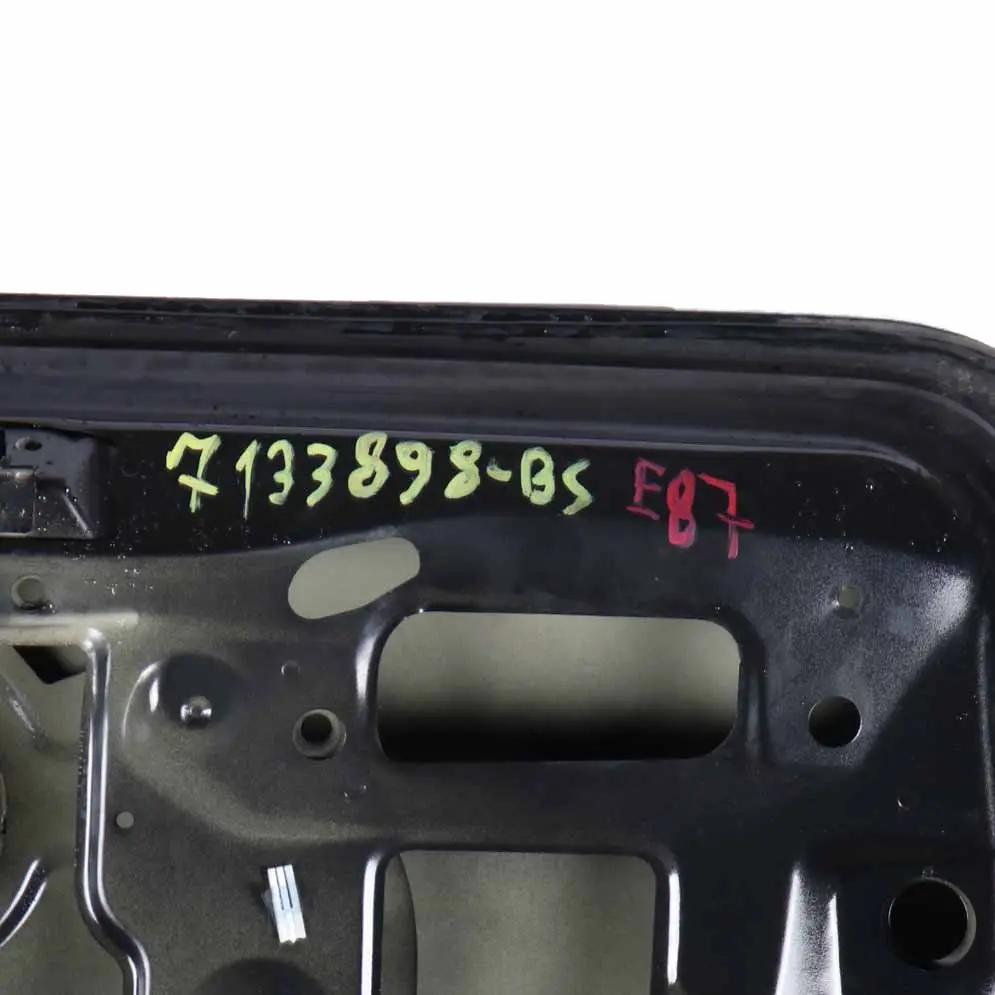 Trunk Lid Tailgate Boot Lid Black Sapphire - 475 to BMW 1 Series E81 E87 with Part number 7133898 BMW 1 Series E81 E87 Trunk Lid Tailgate Boot Lid Black Sapphire - 475 - SKU 7133898-BS - Part number 7133898