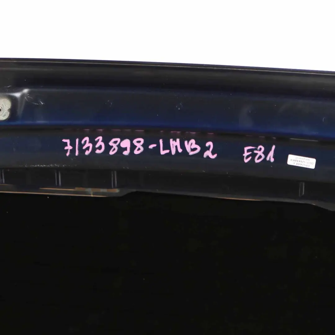 Trunk Lid Tailgate Boot Lid Le Mans Blue Metallic - 381 to BMW E81 E87 with Part number 7133898 BMW E81 E87 Trunk Lid Tailgate Boot Lid Le Mans Blue Metallic - 381 - SKU 7133898-LMB2 - Part number 7133898