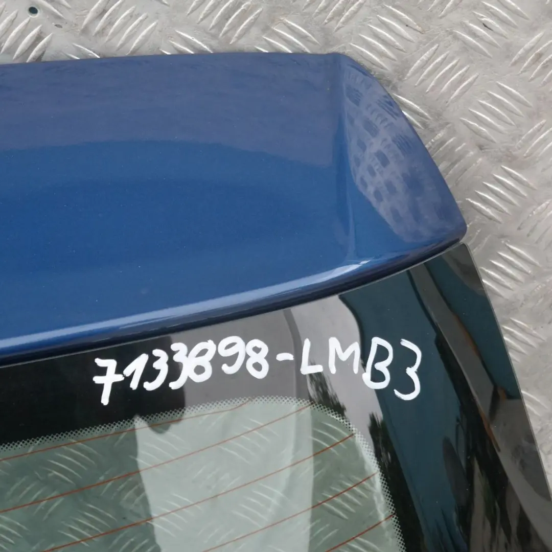 Genuine BMW 1 SERIES E81 E87 E87N Trunk Lid Tailgate Boot Lid Le Mans Blau Blue to with Part number 7133898 Genuine BMW 1 SERIES E81 E87 E87N Trunk Lid Tailgate Boot Lid Le Mans Blau Blue - SKU 7133898-LMB3 - Part number 7133898