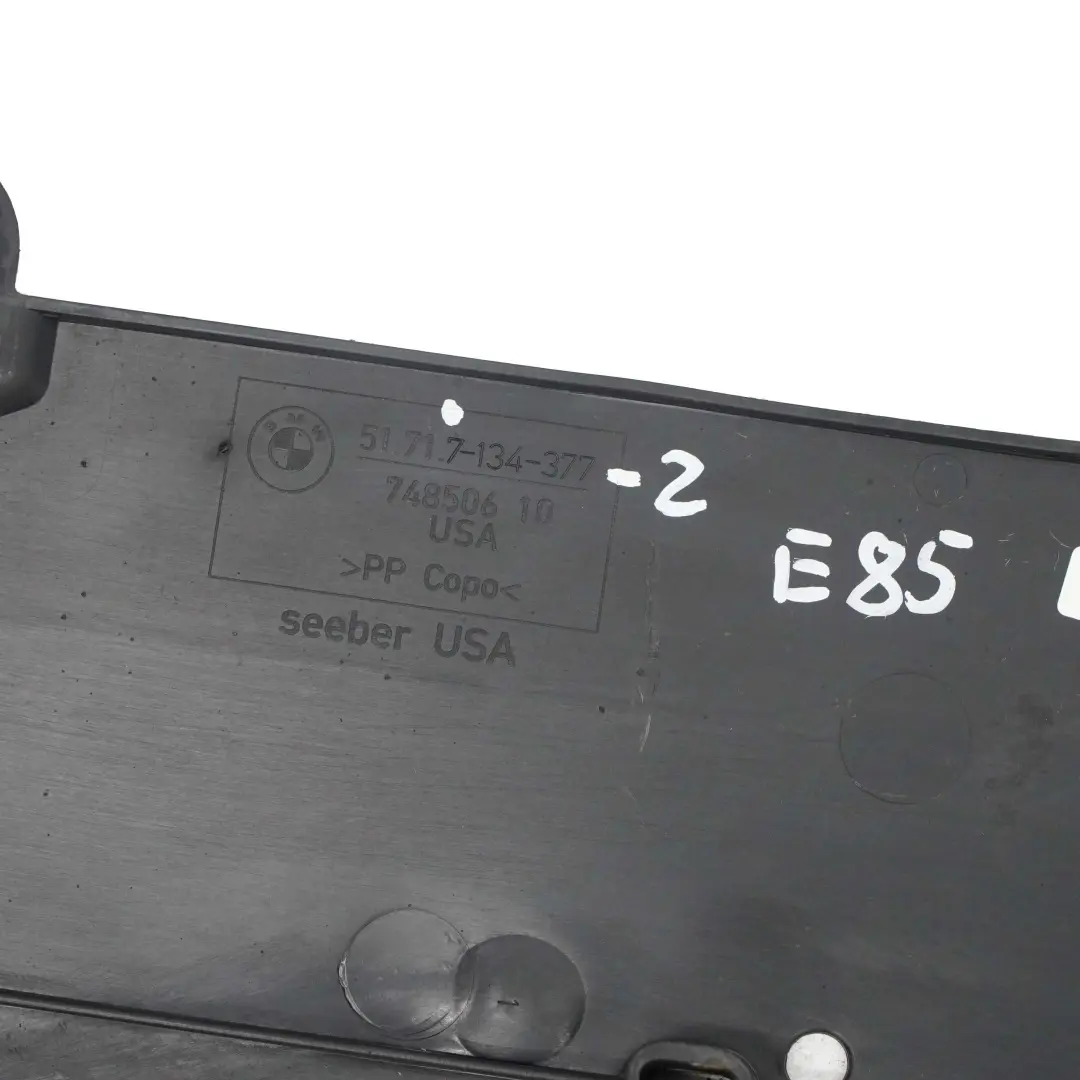 BMW Z4 E85 Underfloor Cover Underbody Channel Panelling Covering Plate - SKU 7134377-2 - Part number 7134377