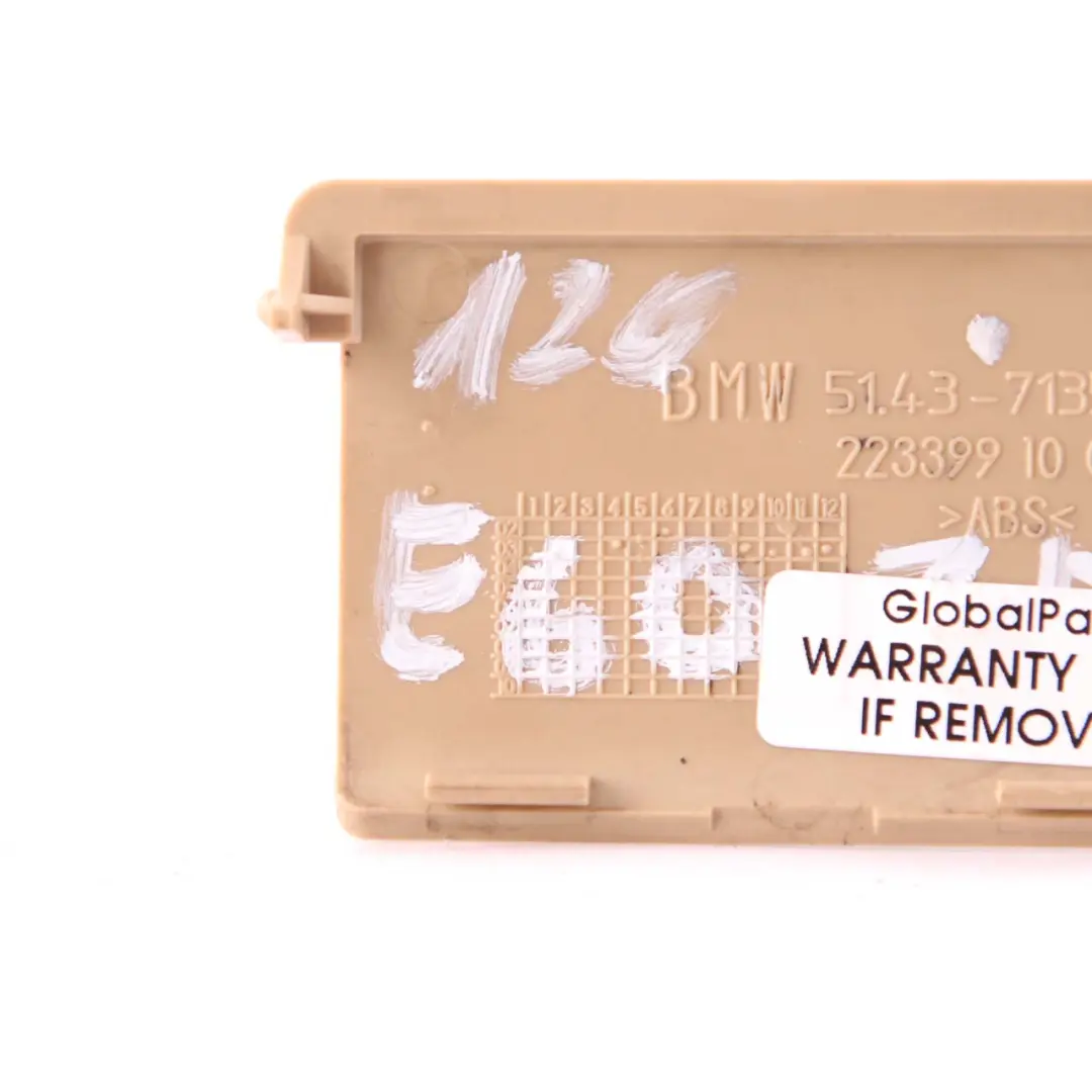 Front Right Cover Trim Panel Leg Room OBD Beige 7135118 to BMW E60 E61 with Part number 7135120 BMW E60 E61 Front Right Cover Trim Panel Leg Room OBD Beige 7135118 - SKU 7135120 - Part number 7135120