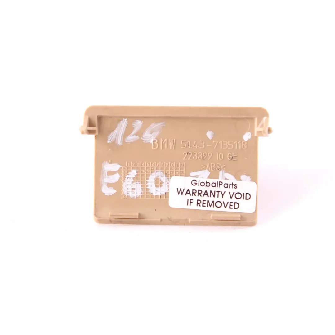 Front Right Cover Trim Panel Leg Room OBD Beige 7135118 to BMW E60 E61 with Part number 7135120 BMW E60 E61 Front Right Cover Trim Panel Leg Room OBD Beige 7135118 - SKU 7135120 - Part number 7135120