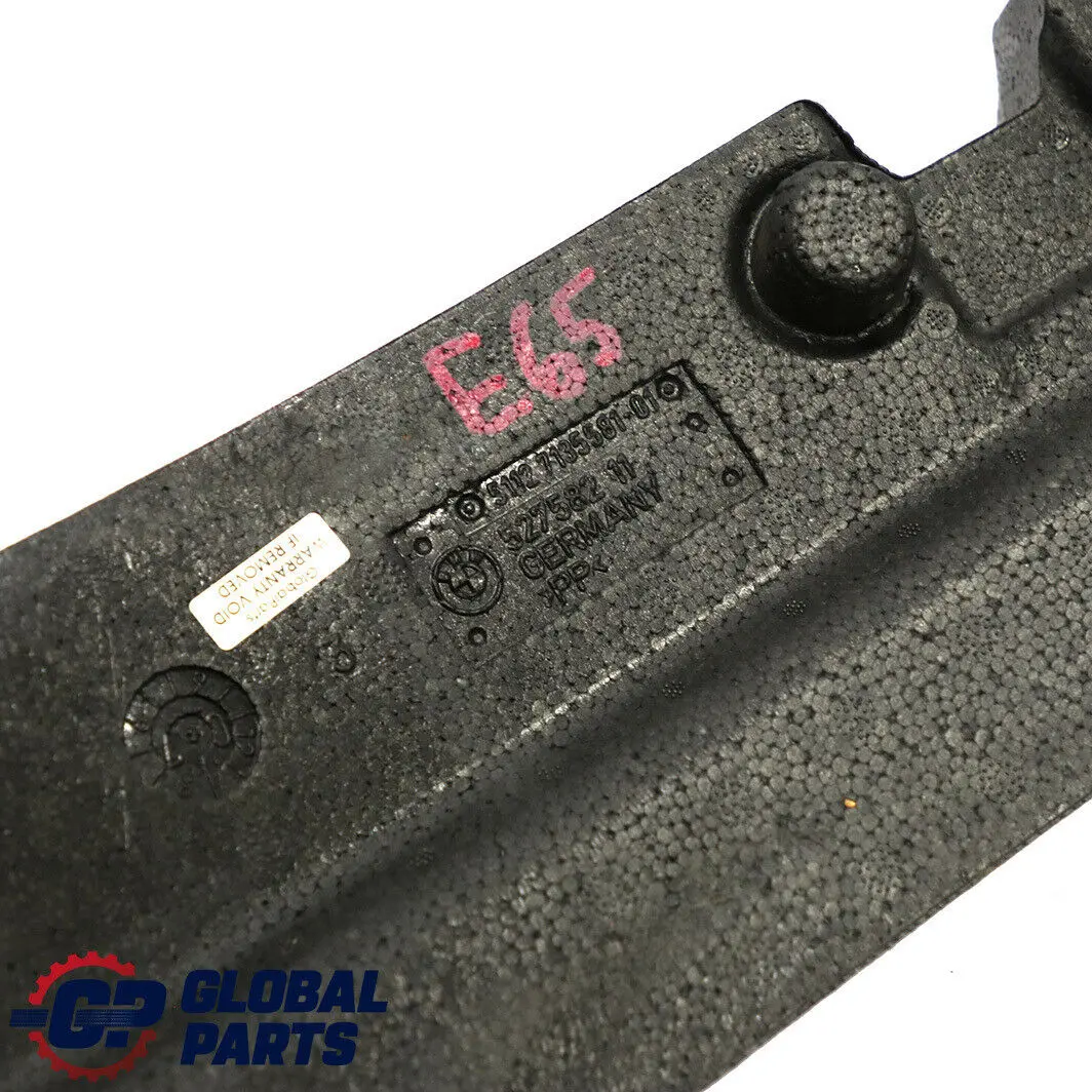 Parachoques Trasero Barra de Refuerzo Amortiguador Espuma para BMW E65 E66 con número de pieza 7135581 BMW E65 E66 Parachoques Trasero Barra de Refuerzo Amortiguador Espuma - SKU 7135581 - Número de pieza 7135581