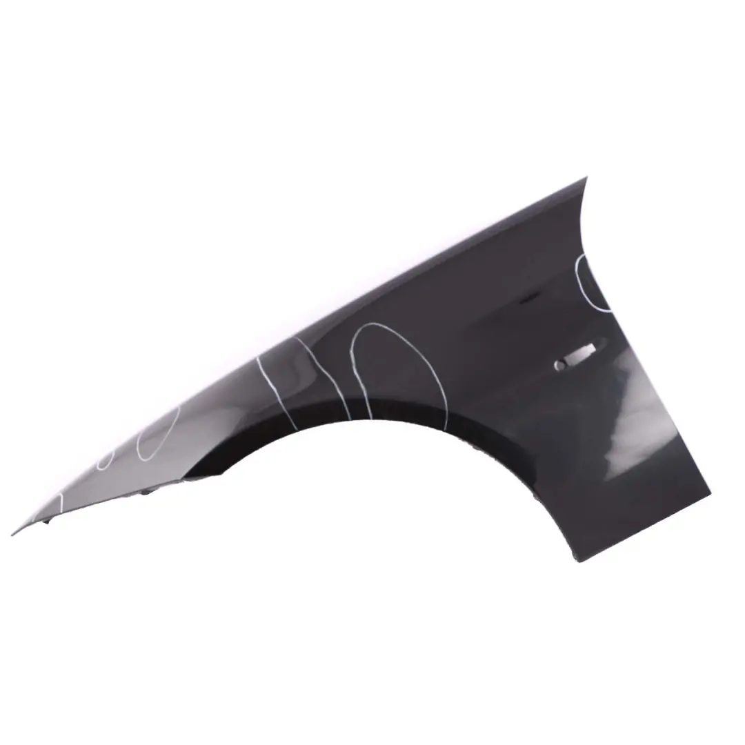 BMW 3 E90 E91 4 Side Panel Fender Wing Front Left N/S Black Sapphire - 475 - SKU 7135679-BS4 - Part number 7135679