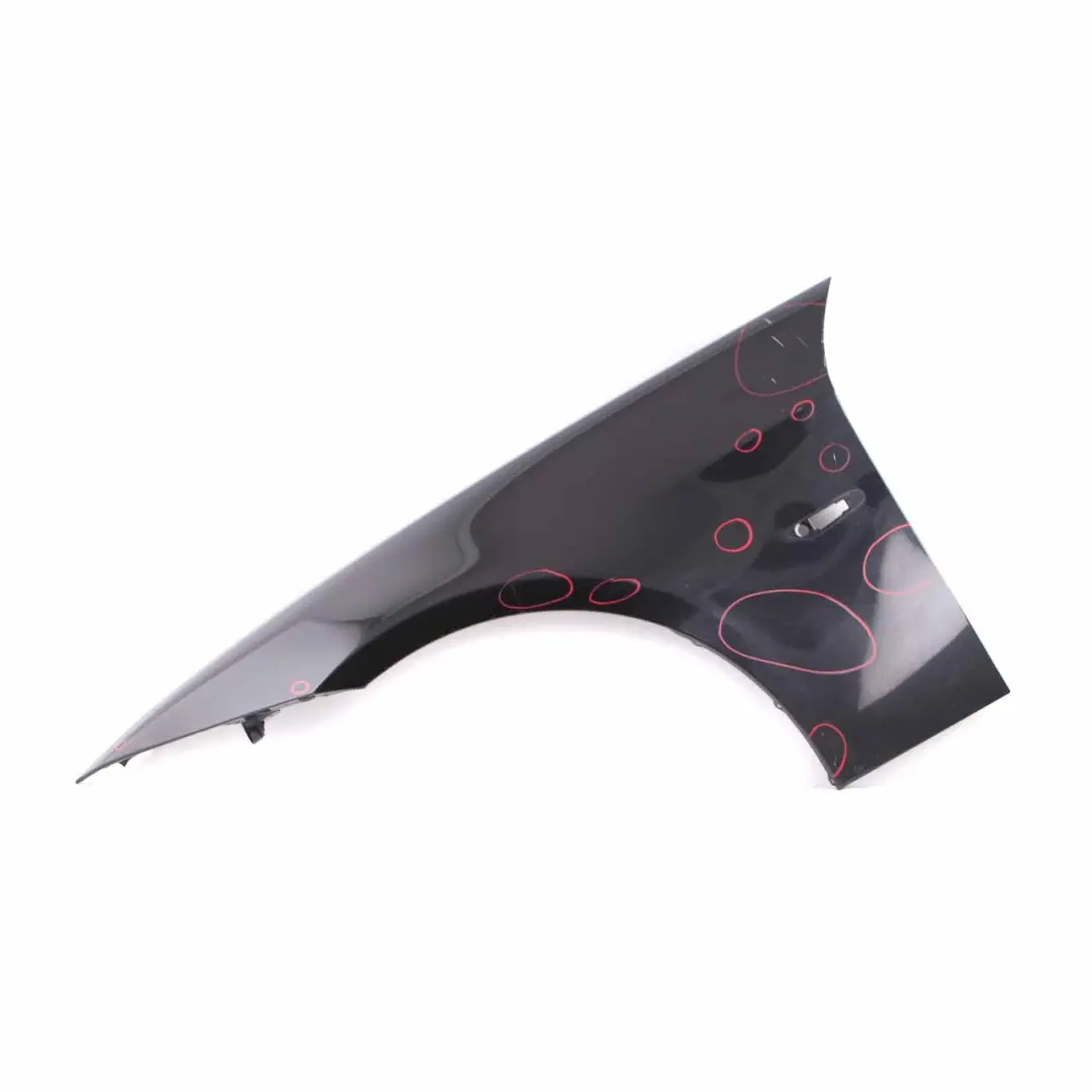 Side Panel Fender Wing Front Left N/S Black Sapphire - 475 to BMW E90 E91 with Part number 7135679 BMW E90 E91 Side Panel Fender Wing Front Left N/S Black Sapphire - 475 - SKU 7135679-BS7 - Part number 7135679