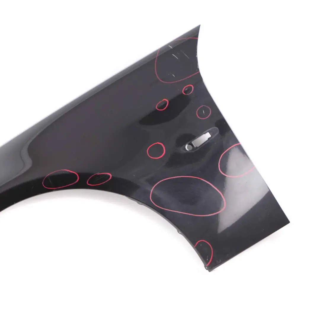 Side Panel Fender Wing Front Left N/S Black Sapphire - 475 to BMW E90 E91 with Part number 7135679 BMW E90 E91 Side Panel Fender Wing Front Left N/S Black Sapphire - 475 - SKU 7135679-BS7 - Part number 7135679