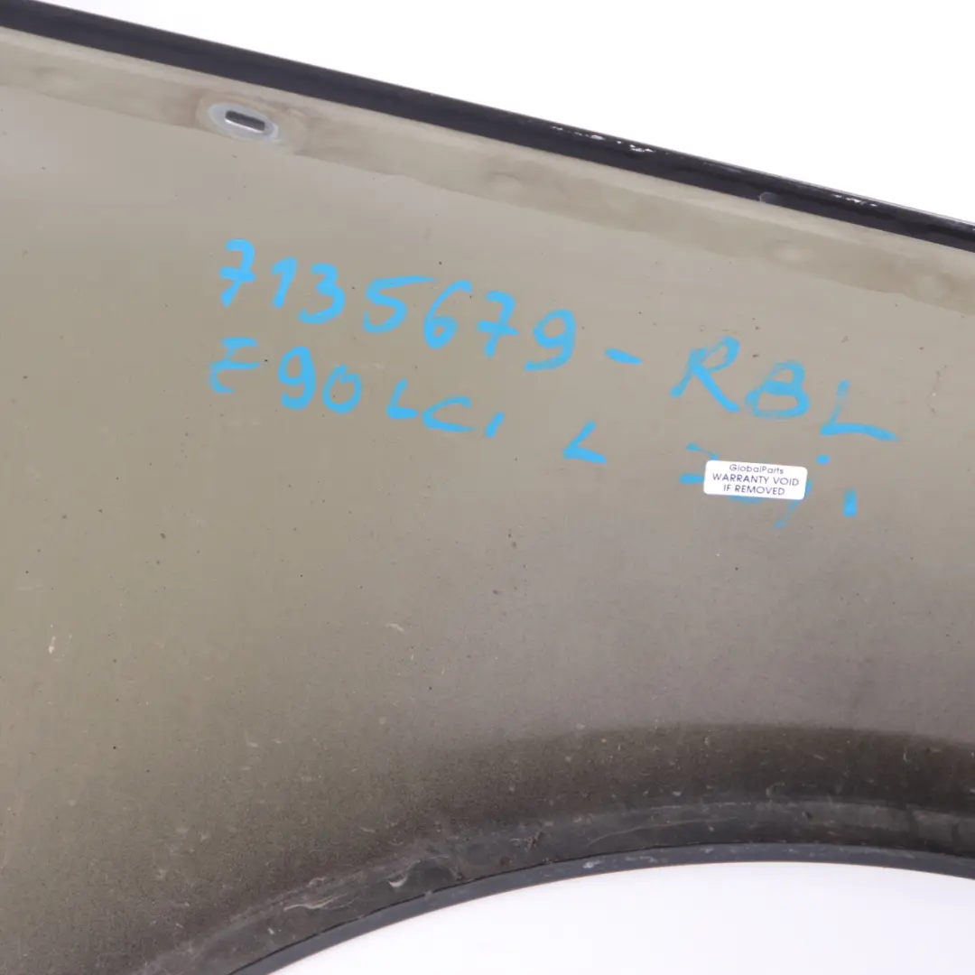 Side Panel Front Left N/S Fender Wing Ruby Black Metallic - S23 to BMW E90 E91 with Part number 7135679 BMW E90 E91 Side Panel Front Left N/S Fender Wing Ruby Black Metallic - S23 - SKU 7135679-RUB - Part number 7135679