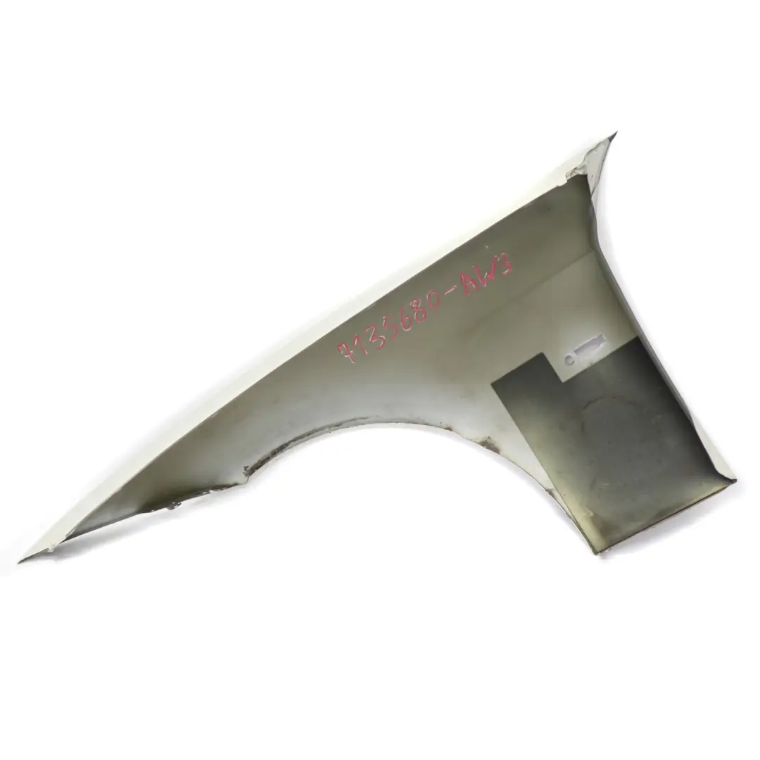 BMW E90 E91 Pannello laterale parafango anteriore destra Alpinweiss Bianco 3 300 - SKU 7135680-AW3 - Numero di parte 41357135680