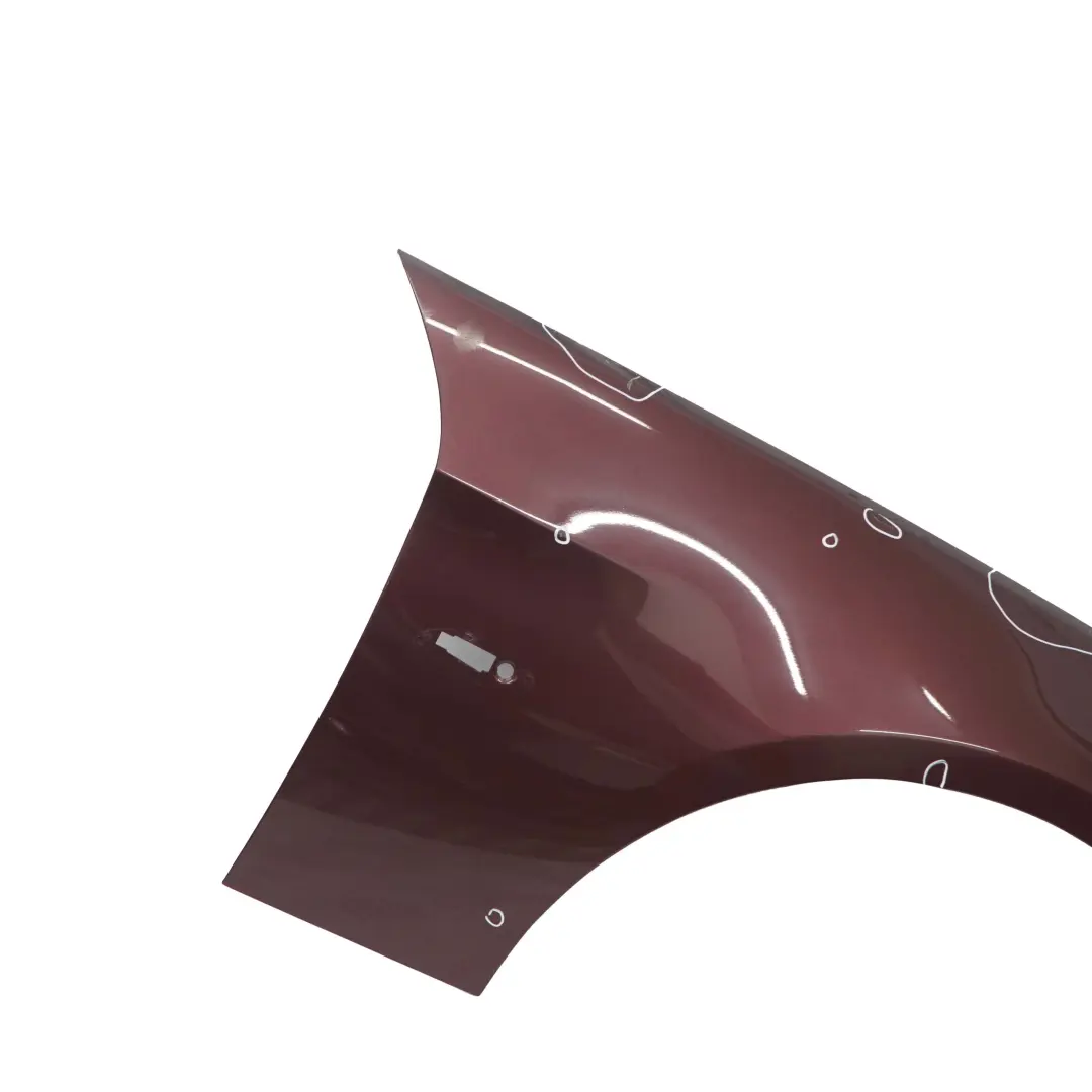BMW E90 E91 Side Wing Panel Fender Front Right O/S Barriquerot Red Metallic A41 - SKU 7135680-BAQ - Part number 7135680