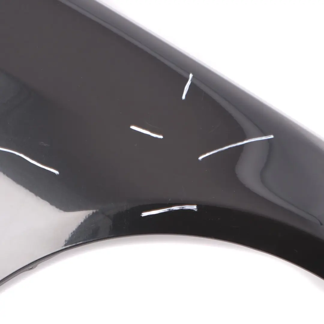 Side Panel Fender Wing Front Right O/S Black Sapphire Metallic - 475 to BMW E90 E91 with Part number 7135680 BMW E90 E91 Side Panel Fender Wing Front Right O/S Black Sapphire Metallic - 475 - SKU 7135680-BS3 - Part number 7135680