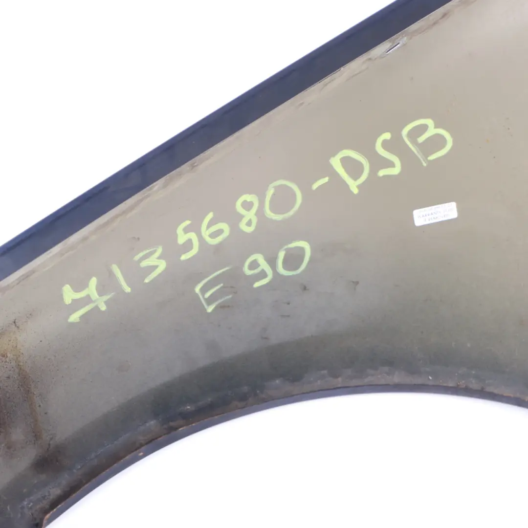Side Panel Fender Wing Front Right O/S Tiefseeblau Blue - A76 to BMW E90 E91 with Part number 7135680 BMW E90 E91 Side Panel Fender Wing Front Right O/S Tiefseeblau Blue - A76 - SKU 7135680-DSB1 - Part number 7135680