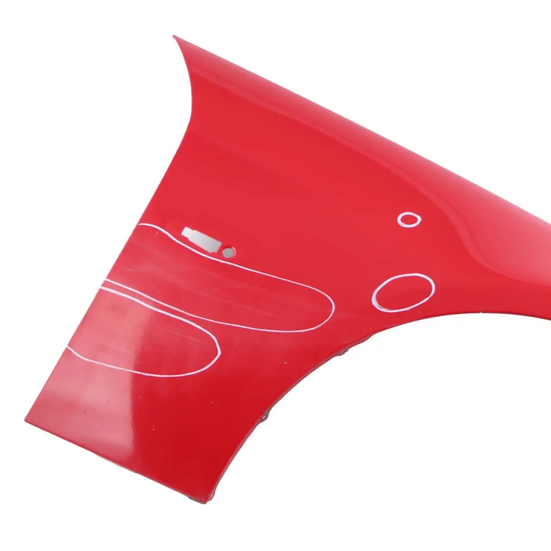 Side Panel Fender Wing Front Right O/S Karmesinrot Red - A61 to BMW 3 E90 E91 4 with Part number 7135680 BMW 3 E90 E91 4 Side Panel Fender Wing Front Right O/S Karmesinrot Red - A61 - SKU 7135680-KAR4 - Part number 7135680
