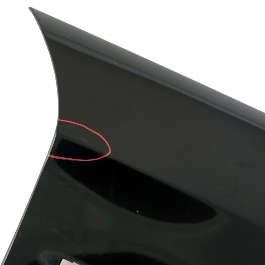 BMW E90 E91 Side Wing Panel Fender Front Right O/S Black Schwarz 2 - 668 - SKU 7135680-SCH8 - Part number 7135680