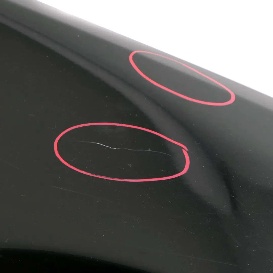 BMW E90 E91 Side Wing Panel Fender Front Right O/S Black Schwarz 2 - 668 - SKU 7135680-SCH8 - Part number 7135680