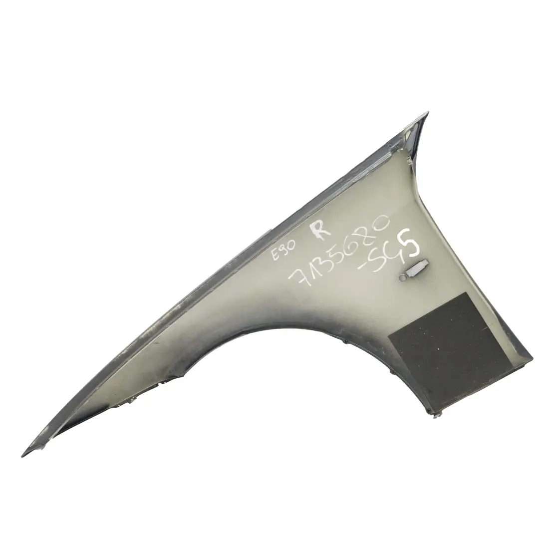 Panneau d'aile laterale d'aile avant droite Graphite etincelant pour BMW E90 E91 à propos du numéro de pièce 7135680 BMW E90 E91 Panneau d'aile laterale d'aile avant droite Graphite etincelant - SKU 7135680-SG5 - Numéro de pièce 7135680