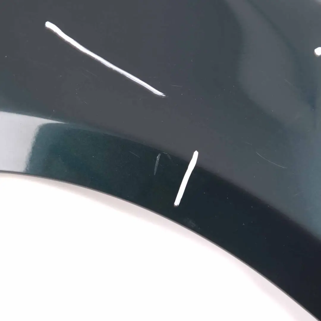 Side Panel Fender Wing Front Right O/S Tiefgruen Deep Green - A43 to BMW E90 E91 with Part number 7135680 BMW E90 E91 Side Panel Fender Wing Front Right O/S Tiefgruen Deep Green - A43 - SKU 7135680-TG - Part number 7135680