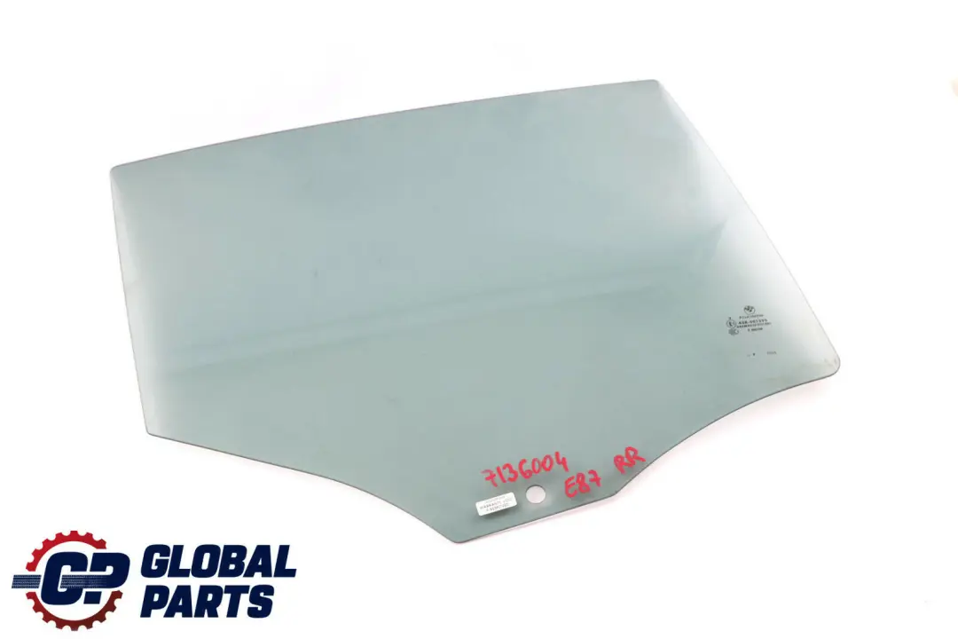 BMW 1 SERIES E87 E87N Door window, tinted glass, rear right O/S AS3 - SKU 7136004 - Part number 51357136004