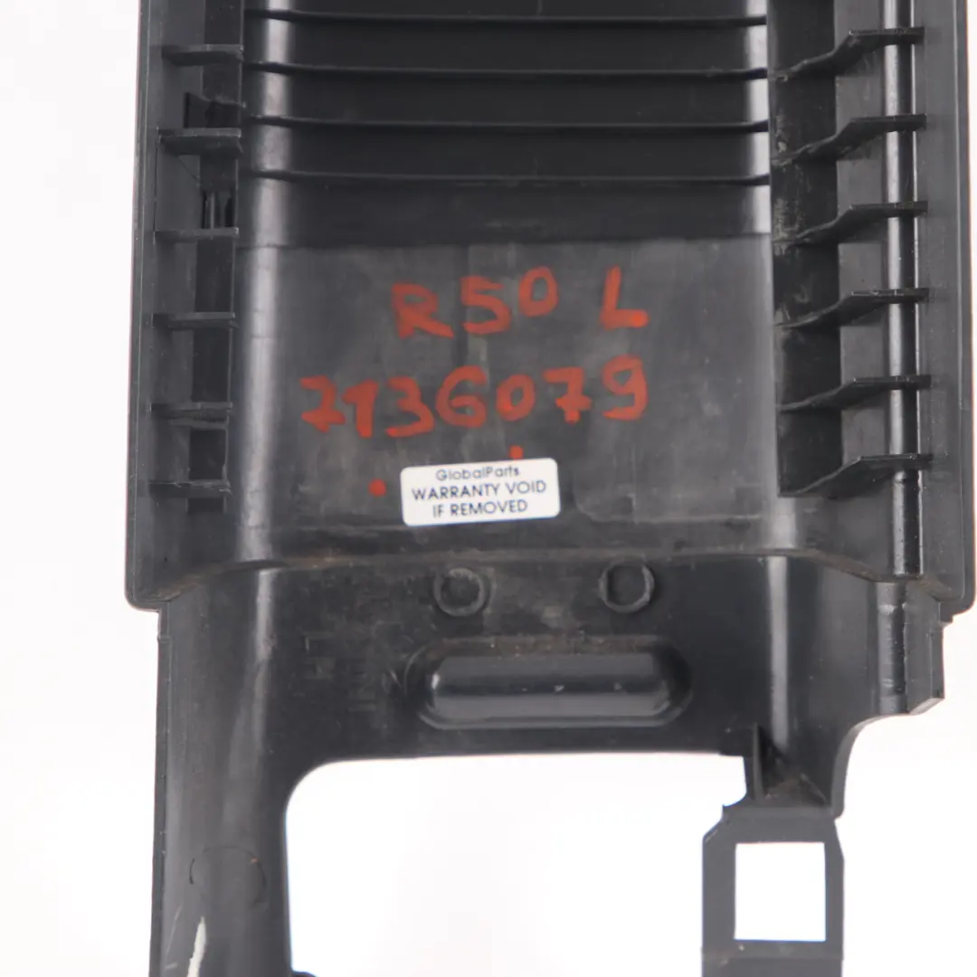 B-Pillar Cover Mini Cooper R50 R53 Cover Left N/S Trim Panther Black to with Part number 7136079 B-Pillar Cover Mini Cooper R50 R53 Cover Left N/S Trim Panther Black - SKU 7136079 - Part number 7136079