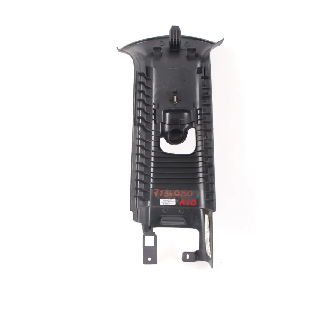 Mini R50 R53 Couvre pilier B Couvercle garniture droite noir panthère - SKU 7136080 - Numéro de pièce 7136080
