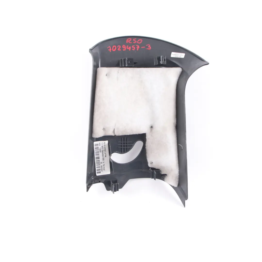 Mini R50 R53 Coperchio montante D Rivestimento sinistra Panther Nero - SKU 7136081 - Numero di parte 7136081