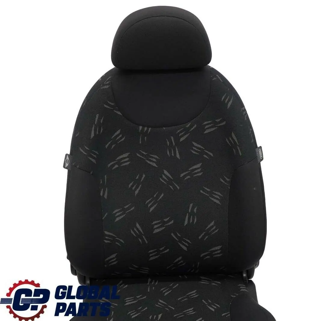 Mini Cooper One R50 Vorne Links Sitz Stoff Random Panther Black Schwarz - SKU 7136281 - Teilenummer 7136281