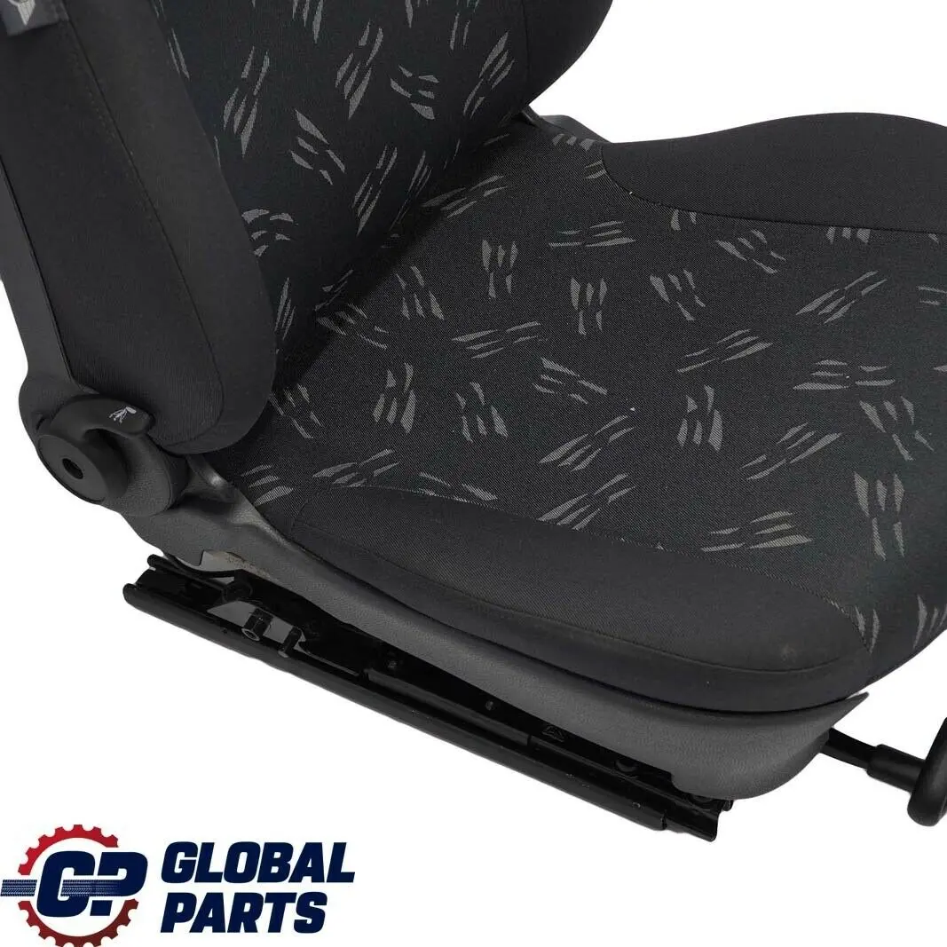 Mini Cooper One R50 Front Left N/S Cloth Fabric Random Seat Panther Black - SKU 7136281 - Part number 7136281