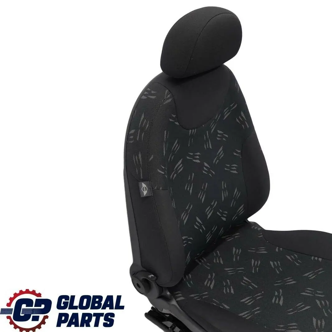 Mini Cooper One R50 Front Left N/S Cloth Fabric Random Seat Panther Black - SKU 7136281 - Part number 7136281