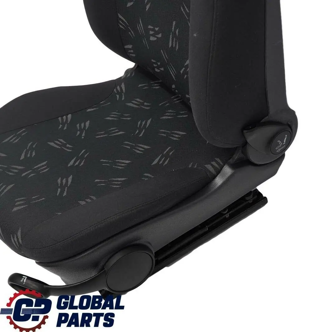 Front Left N/S Cloth Fabric Random Seat Panther Black to Mini Cooper One R50 with Part number 7136281 Mini Cooper One R50 Front Left N/S Cloth Fabric Random Seat Panther Black - SKU 7136281 - Part number 7136281