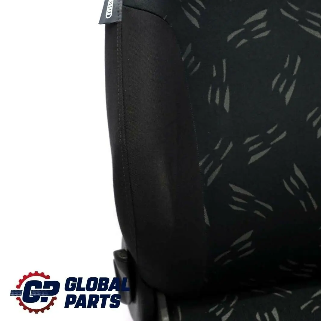 Delantero Derecho Tela Asiento Random Panther Negro para Mini Cooper One R50 con número de pieza 7136282 Mini Cooper One R50 Delantero Derecho Tela Asiento Random Panther Negro - SKU 7136282 - Número de pieza 7136282