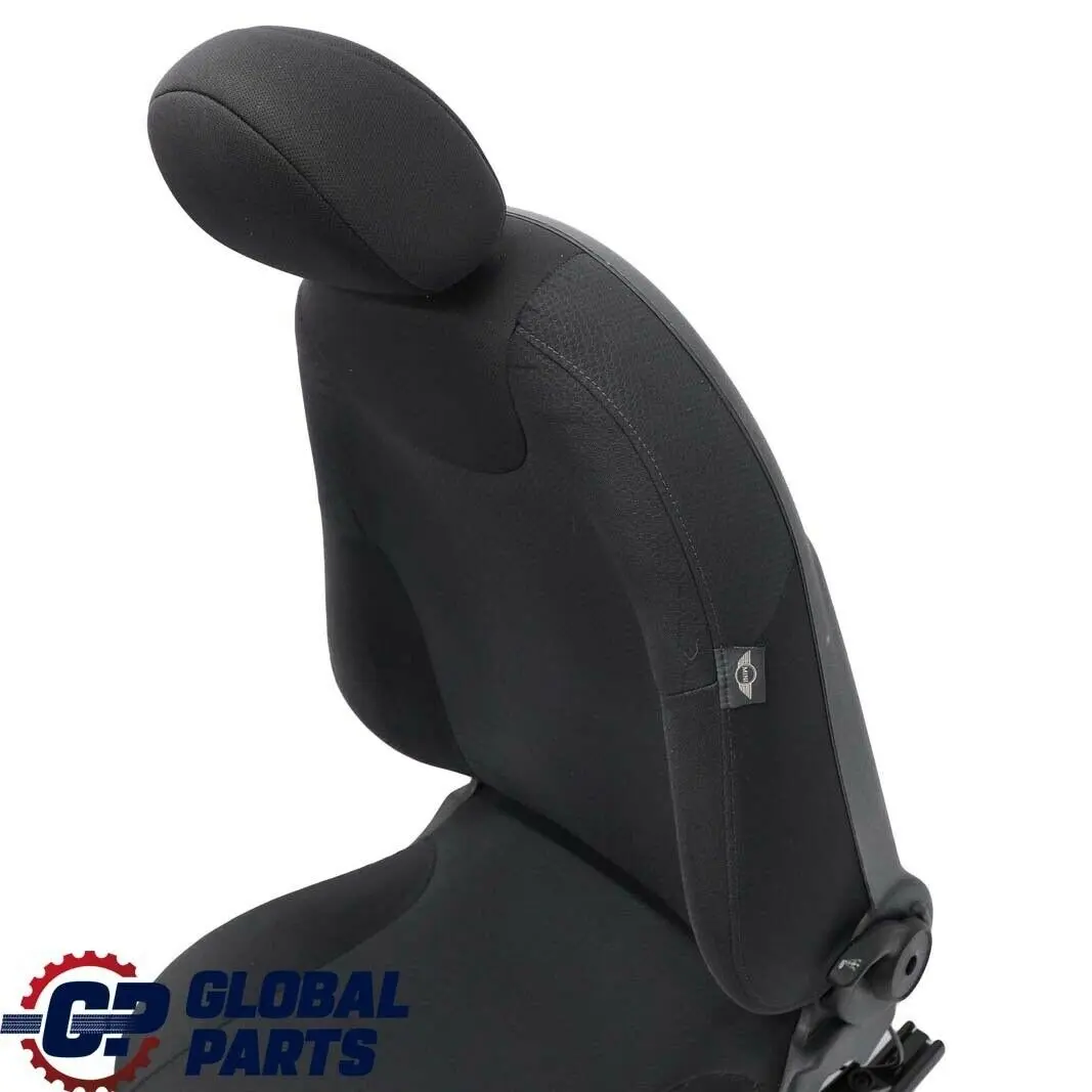 Mini Cooper One R50 Front Right O/S Cloth Fabric Molette Seat Panther Black - SKU 7136294 - Part number 7136294
