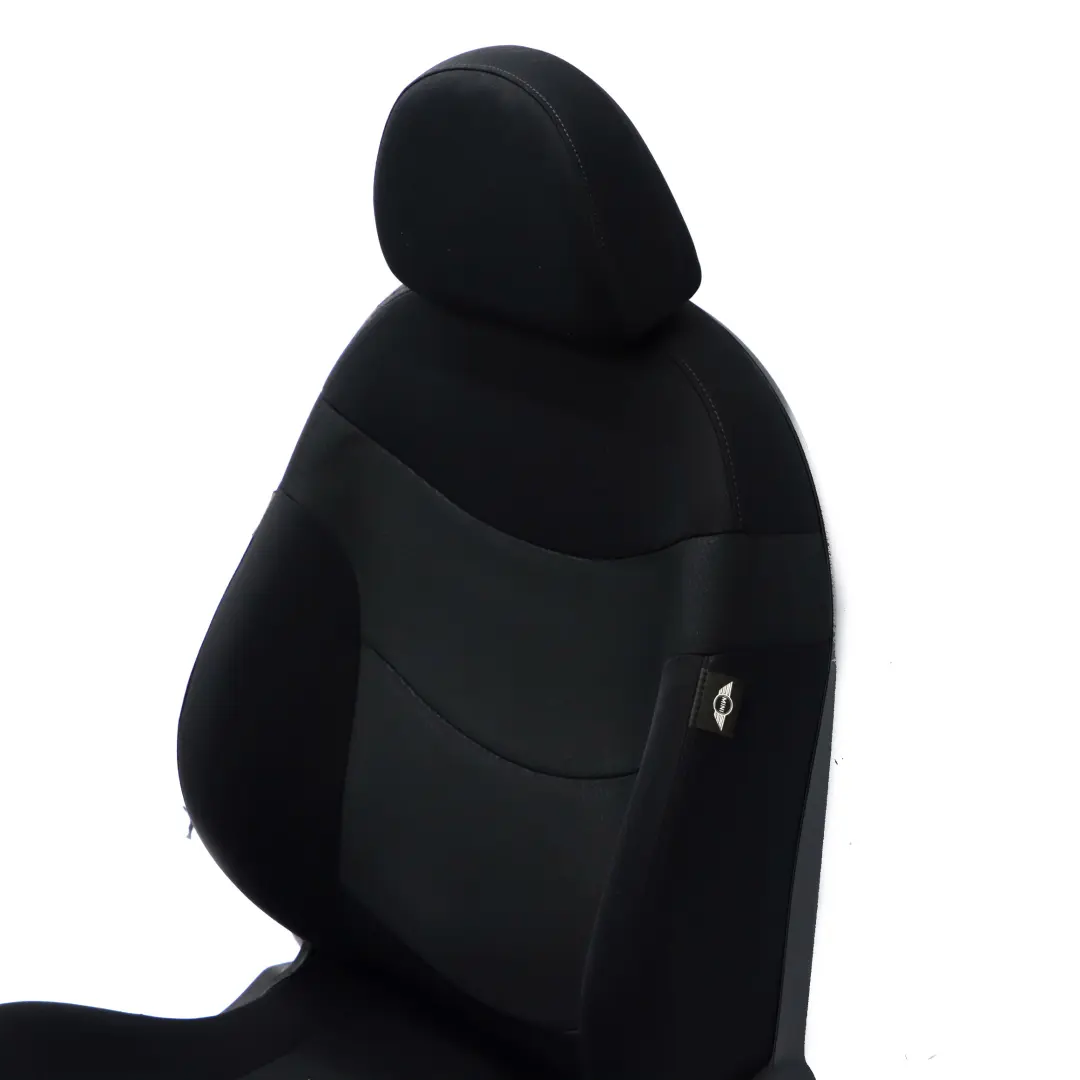 Front Right O/S Cloth Fabric Sport Seat Panther Black to Mini Cooper One R50 with Part number 7136380 Mini Cooper One R50 Front Right O/S Cloth Fabric Sport Seat Panther Black - SKU 7136380 - Part number 7136380