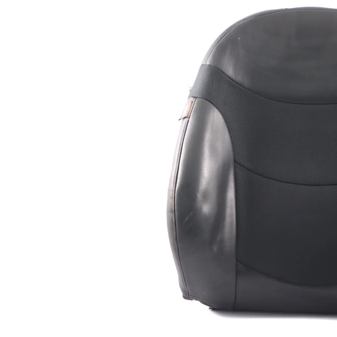 Front Right Sport Seat O/S Half Leather Molette Backrest Cover Black to Mini R50 with Part number 7136392 Mini R50 Front Right Sport Seat O/S Half Leather Molette Backrest Cover Black - SKU 7136392-3 - Part number 7136392
