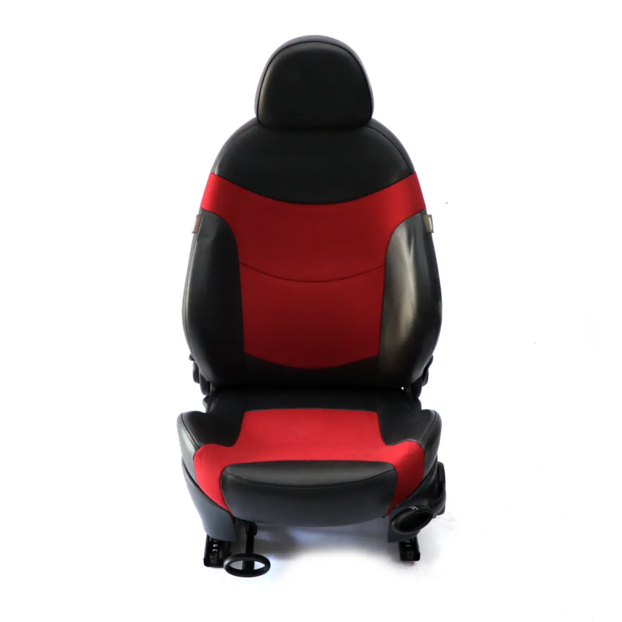 Mini Cooper R50 R53 Avant a Gauche Siege Sport Tissu/Cuir Tartan Rouge Molette