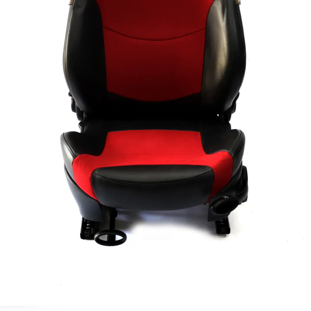 Front Left N/S Sport Cloth / Leather Seat Molette Red to Mini Cooper One R50 R53 with Part number 7136393 Mini Cooper One R50 R53 Front Left N/S Sport Cloth / Leather Seat Molette Red - SKU 7136393 - Part number 7136393