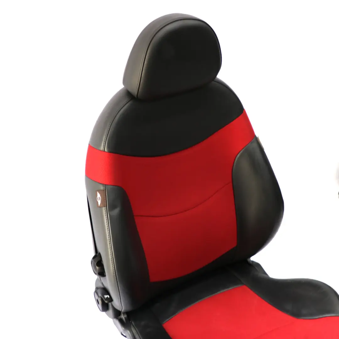 Mini Cooper R50 R53 Avant a Gauche Siege Sport Tissu/Cuir Tartan Rouge Molette - SKU 7136393 - Numéro de pièce 7136393