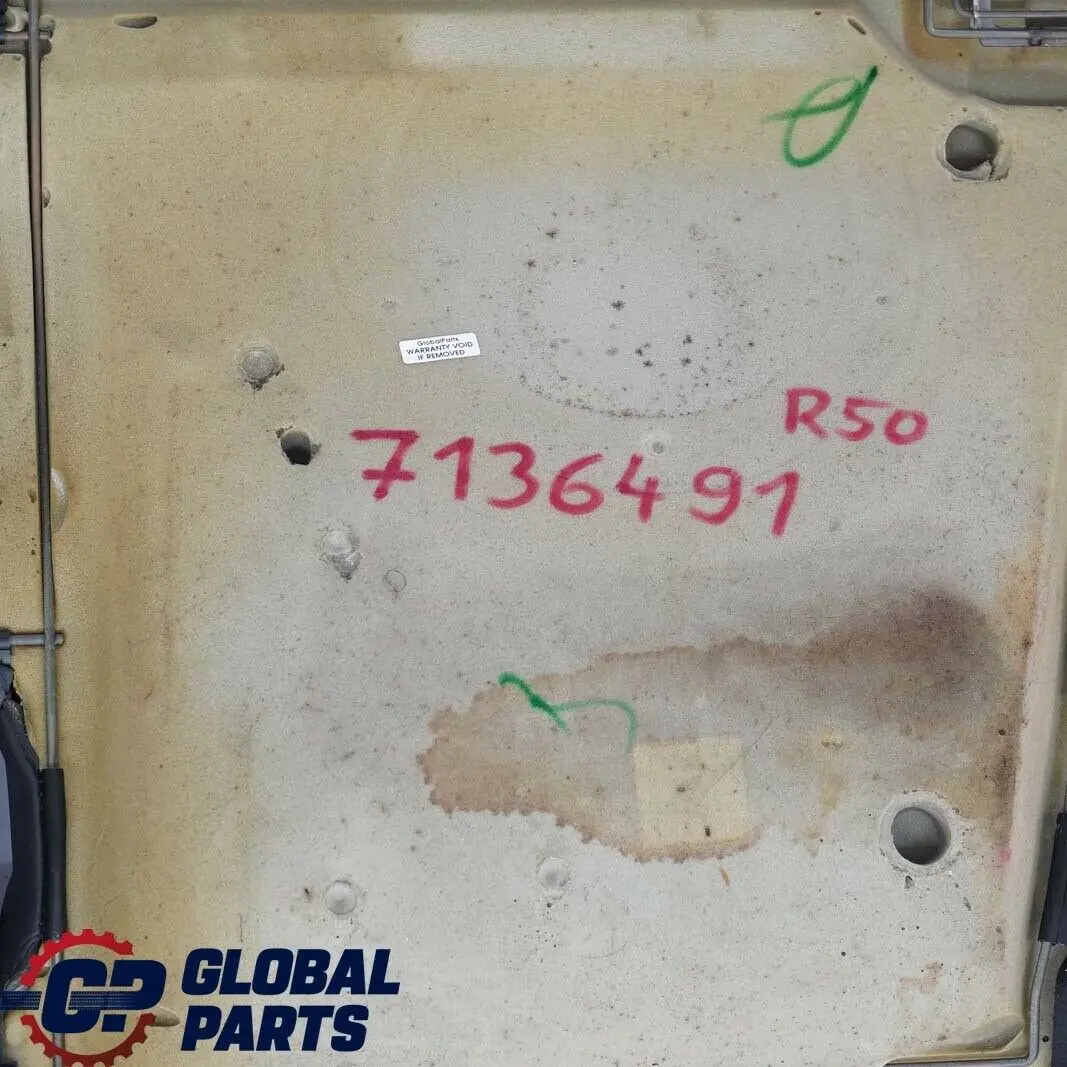 Rivestimento Sedile Posteriore Panca Divano Base Panno Panther Nero per Mini R50 con numero di parte 7136491 Mini R50 Rivestimento Sedile Posteriore Panca Divano Base Panno Panther Nero - SKU 7136491 - Numero di parte 7136491