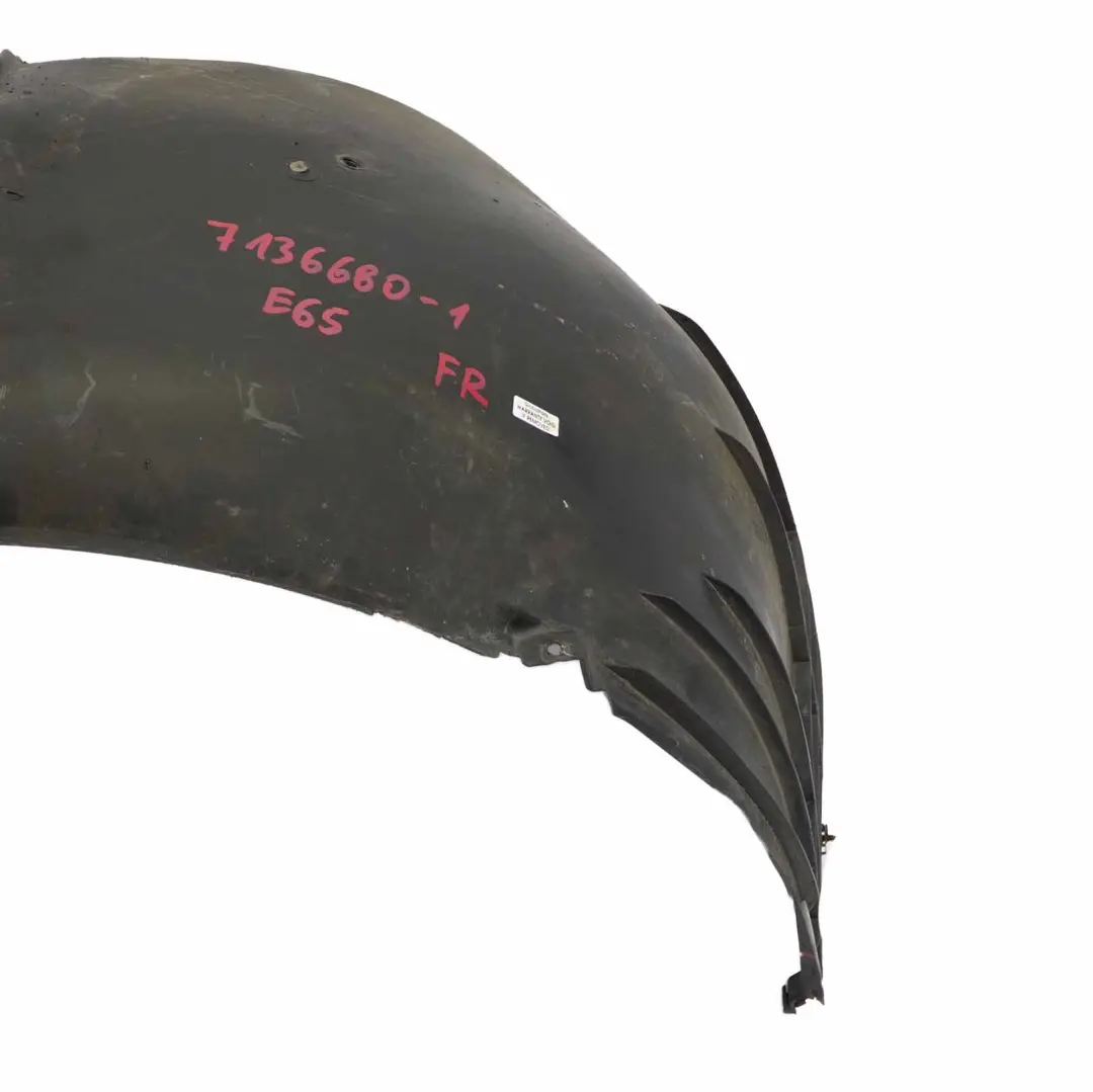 Radhaus Abdeckung Vorne Rechts für BMW E65 E66 E67 mit Teilenummer 7136680 BMW E65 E66 E67 Radhaus Abdeckung Vorne Rechts - SKU 7136680-1 - Teilenummer 7136680