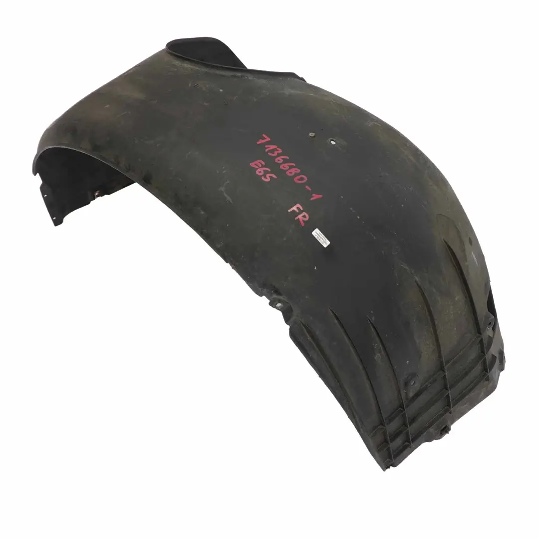 Tapa Paso De Rueda Guardabarros Delantero Derecho para BMW E65 con número de pieza 7136680 BMW E65 Tapa Paso De Rueda Guardabarros Delantero Derecho - SKU 7136680-1 - Número de pieza 7136680