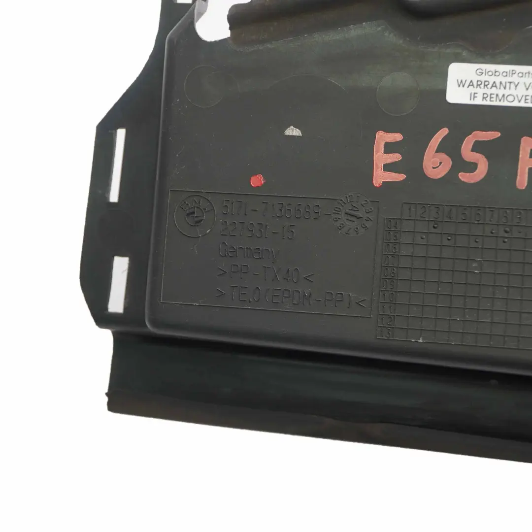 Conducto De Aire Delantero Izquierdo Compartimento Motor para BMW E65 E66 con número de pieza 7136689 BMW E65 E66 Conducto De Aire Delantero Izquierdo Compartimento Motor - SKU 7136689 - Número de pieza 7136689