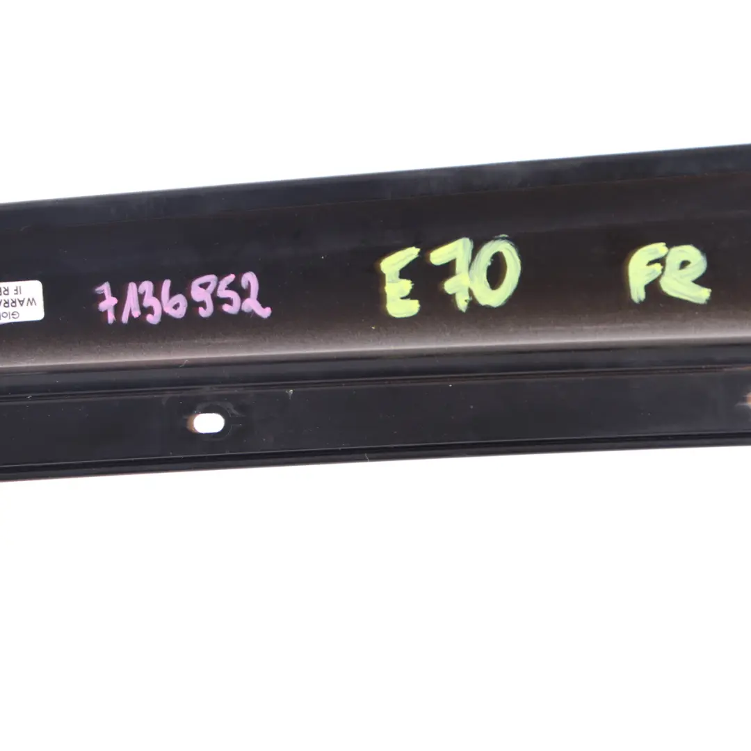 BMW X5 E70 Finisher Window Frame B-Pillar Front Right Door O/S Black - SKU 7136952 - Part number 7136952