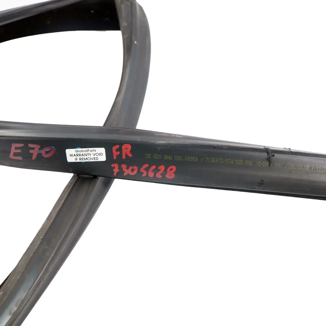 Binario Finestra Porta Anteriore Destra per BMW X5 E70 con numero di parte 7136974 BMW X5 E70 Binario Finestra Porta Anteriore Destra - SKU 7136974 - Numero di parte 7136974