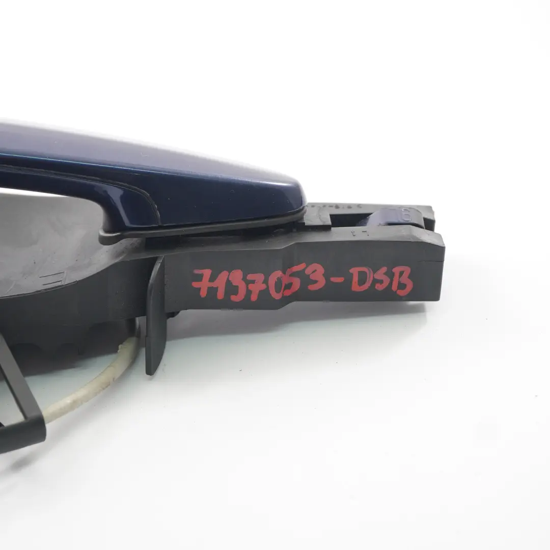  Tirador Puerta BMW X5 E70 X6 E71 Agarre Trasero Izquierdo Deep Sea Azul - A76 - SKU 7137053-DSB - Número de pieza 7137053