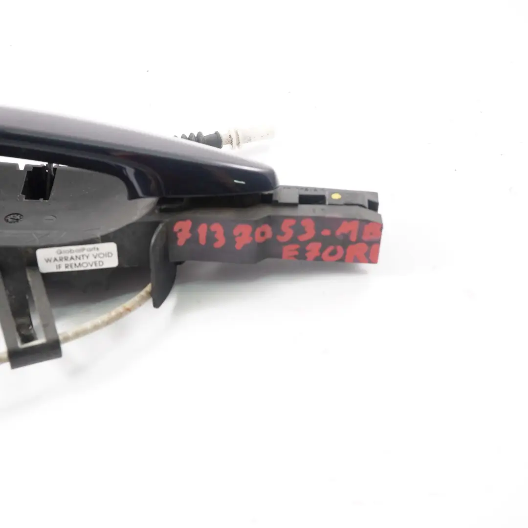 Grab Handle Door BMW E70 E71 X5 X6 Rear Left N/S Exterior Monacoblau Blue A35 to with Part number 7137053 Grab Handle Door BMW E70 E71 X5 X6 Rear Left N/S Exterior Monacoblau Blue A35 - SKU 7137053-MB - Part number 7137053