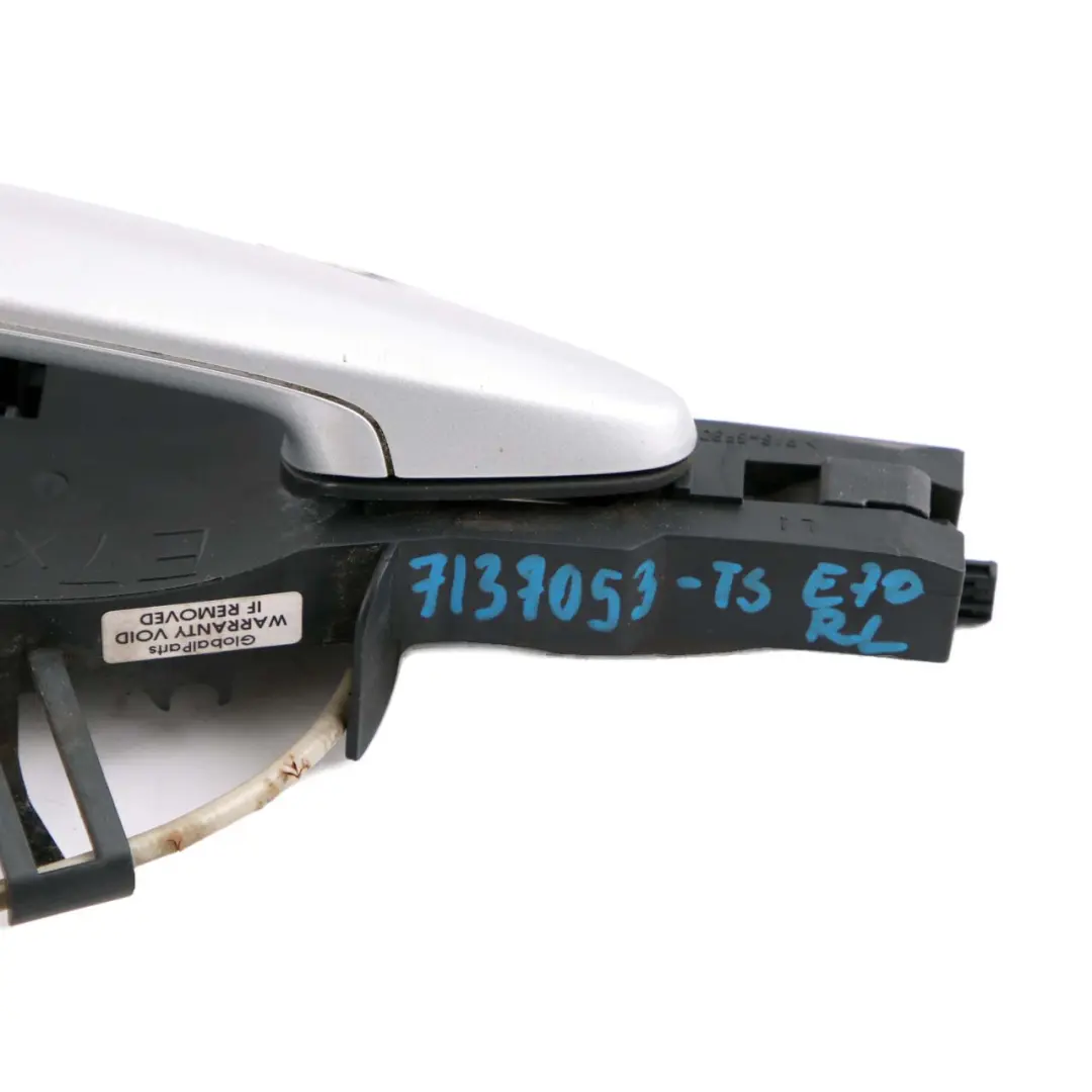 Left Grab Handle N/S Exterior Comfort Titansilber Silver to BMW X5 X6 E70 E71 Rear with Part number 7137053 BMW X5 X6 E70 E71 Rear Left Grab Handle N/S Exterior Comfort Titansilber Silver - SKU 7137053-TS1 - Part number 7137053