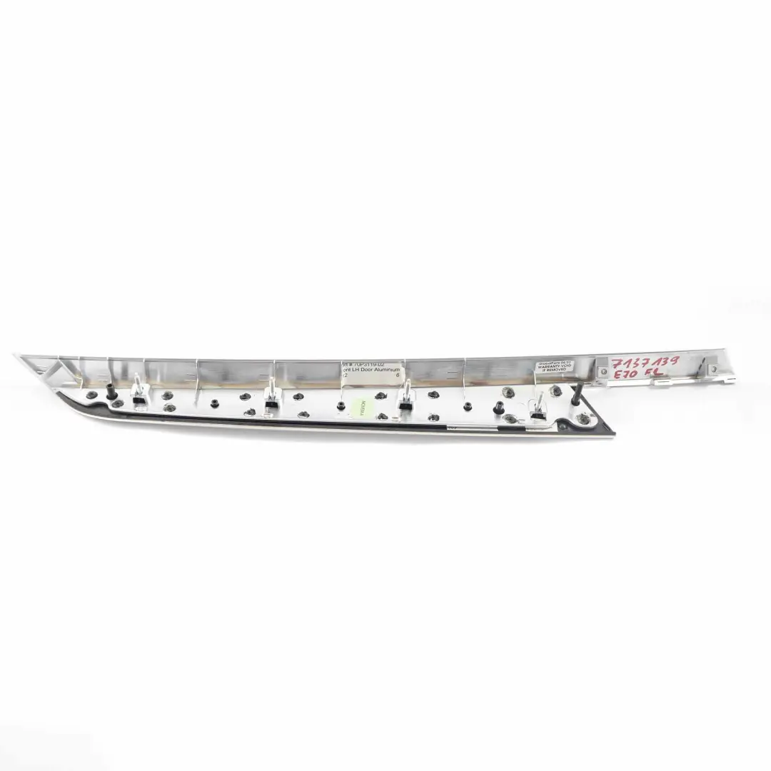 BMW X5 E70 Rivestimento Porta Anteriore Sinistra Copertura Striscia - SKU 7137139 - Numero di parte 7137139