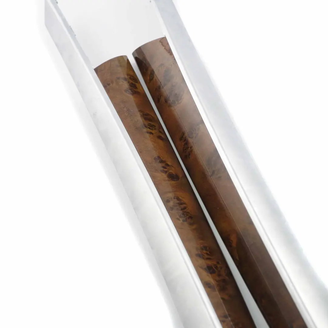 BMW X5 E70 Door Strip Front Left Right N/O/S Trim Wood Poplar Grain Light Set - SKU 7137179/7137180 - Part number 7137179