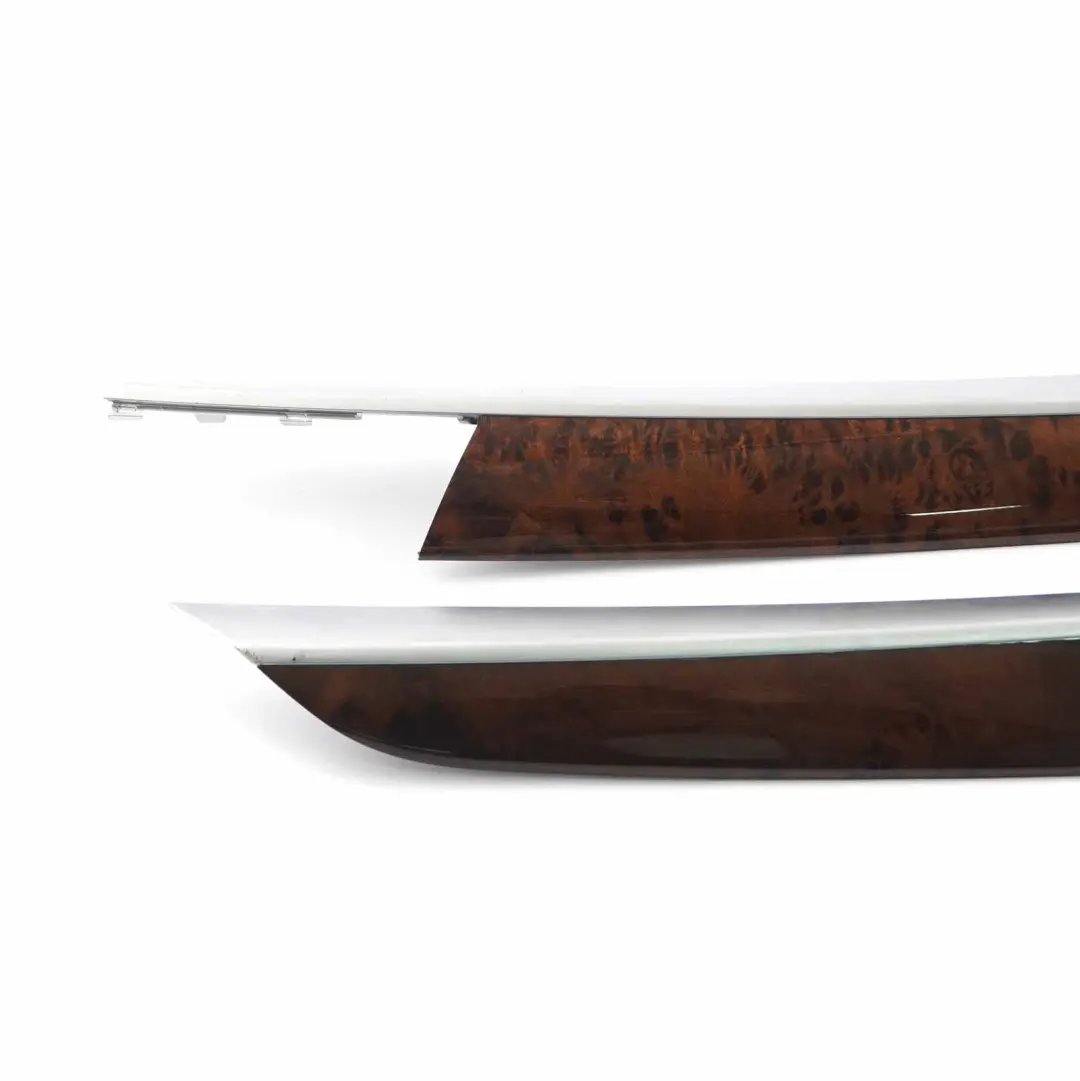 BMW X5 E70 Door Strip Rear Left Right N/O/S Trim Wood Poplar Grain Light Set - SKU 7137201/7137202 - Part number 7137201