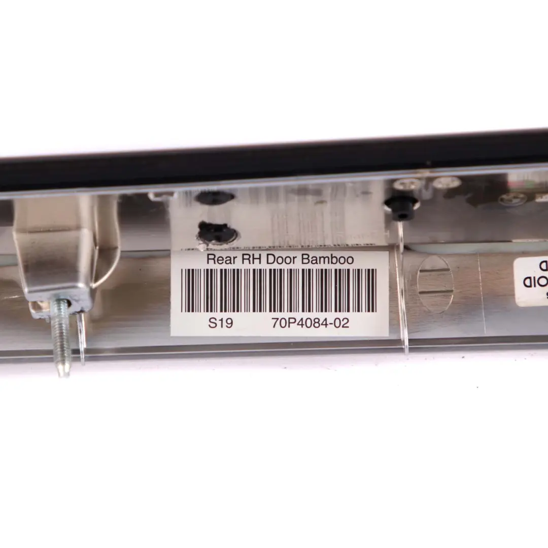 Strip Trim Cover Door Rear Right O/S Wood Bamboo Grain Dark to BMW X5 E70 with Part number 7137204 BMW X5 E70 Strip Trim Cover Door Rear Right O/S Wood Bamboo Grain Dark - SKU 7137204 - Part number 7137204