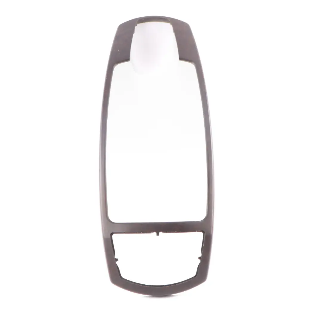 BMW E65 Consola Central Panel Apoyabrazos Cubierta Delantero Madera Vavona Gris